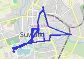 Trasa z dnia 2021-07-09 00:54 - mapa trasy gps - rower szosowy