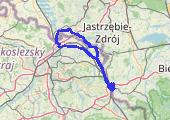 Trasa z dnia 2018-04-22 13:42 - mapa trasy gps - rower szosowy