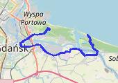 Gdańsk 5 - mapa trasy gps - wędrówka