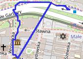 Trasa z dnia 2021-08-05 22:42 - mapa trasy gps - spacer