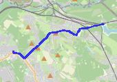 Trasa z dnia 2021-08-08 18:18 - mapa trasy gps - rower szosowy