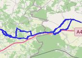 Trasa z dnia 2021-08-09 18:05 - mapa trasy gps - rower trekkingowy