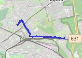 Trasa z dnia 2021-08-15 09:32 - mapa trasy gps - nordic walking