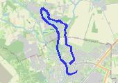Narutowicza  - wzdłuż jeziora w Kłodawie - mapa trasy gps - marsz