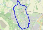 Narutowicza - Chwalęcice- Kłodawa - mapa trasy gps - marsz