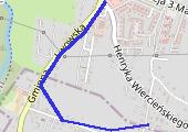 Trasa z dnia 2013-08-12 18:37 - mapa trasy gps - rower miejski
