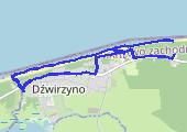 Hotel Senator - kanał  Regalicy - mapa trasy gps - marsz