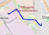 Rower - mapa trasy gps - rower trekkingowy