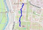 Spacer - mapa trasy gps - spacer
