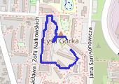 Spacer - mapa trasy gps - spacer