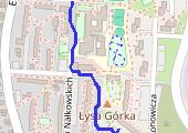 Spacer - mapa trasy gps - spacer