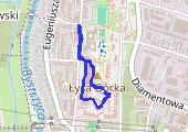 Spacer - mapa trasy gps - spacer