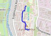 Spacer - mapa trasy gps - spacer