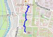 Spacer - mapa trasy gps - spacer