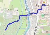 Rower - mapa trasy gps - rower trekkingowy