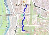 Spacer - mapa trasy gps - spacer