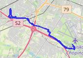 Rower 1509 - mapa trasy gps - rower szosowy