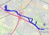 Rower 1514 - mapa trasy gps - rower szosowy