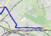 Trasa z dnia 2021-10-03 11:50 - mapa trasy gps - nordic walking