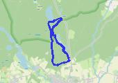 Kłodawa ul. Sosnowa 11 - jezioro Grabino - mapa trasy gps - marsz