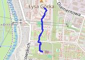 Spacer - mapa trasy gps - spacer