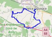 Trasa z dnia 2021-10-04 19:42 - mapa trasy gps - rower górski