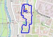 Spacer - mapa trasy gps - spacer