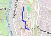Spacer - mapa trasy gps - spacer