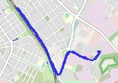 Trasa z dnia 2021-10-08 17:19 - mapa trasy gps - bieganie