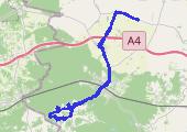 Trasa z dnia 2021-10-10 16:19 - mapa trasy gps - rower trekkingowy