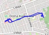Trasa z dnia 2021-10-15 09:16 - mapa trasy gps - rower szosowy