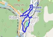 Zwiedzanie Ribes de Freser 2021-10-10 13:25 - mapa trasy gps - spacer