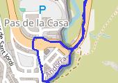Zwiedzanie Pas de la Casa 2021-09-03 18:17 - mapa trasy gps - spacer