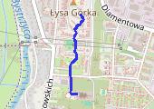 Spacer - mapa trasy gps - spacer
