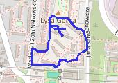 Spacer - mapa trasy gps - spacer