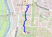 Spacer - mapa trasy gps - spacer