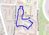 Spacer - mapa trasy gps - spacer