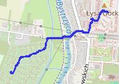 Rower - mapa trasy gps - rower trekkingowy