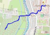 Rower - mapa trasy gps - rower trekkingowy