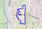 Spacer - mapa trasy gps - spacer