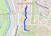 Spacer - mapa trasy gps - spacer