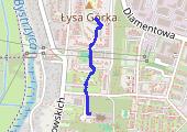 Spacer - mapa trasy gps - spacer