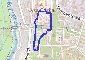 Spacer - mapa trasy gps - spacer