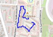 Spacer - mapa trasy gps - spacer