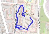 Spacer - mapa trasy gps - spacer