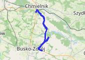 Trasa z dnia 2021-07-11 10:06 - mapa trasy gps - rower szosowy