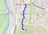 Spacer - mapa trasy gps - spacer