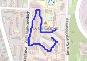 Spacer - mapa trasy gps - spacer