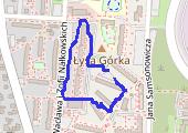 Spacer - mapa trasy gps - spacer