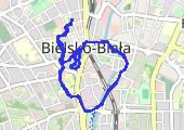 Bielsko Biała 2021-11-11 - mapa trasy gps - spacer